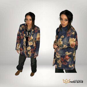 Blazer Y2K/Modern Vintage- Floral/Butterfly- "Solitaire" Size Medium, (1990-2000